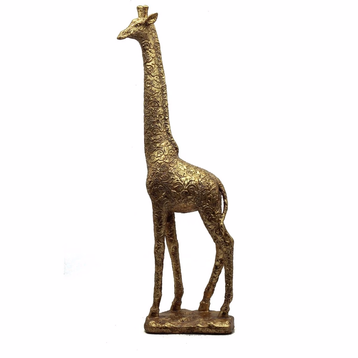 Giraffe XL goud poly 1 Giraf xl goud poly