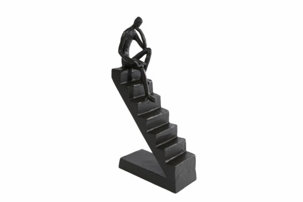 Sculptuur Trappen zwart metaal
