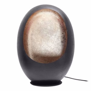 Black Egglamp rose gold foil 32x18x43cm