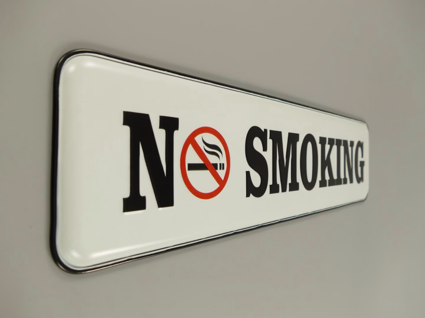 Wandbord metaal no smoking 3 Wandbord metaal no smoking - Afbeelding 3