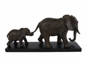 Olifant sculptuur familie olifant