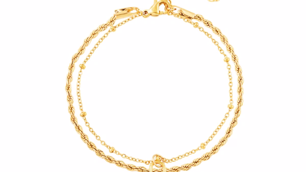 Gelaagde armband met slot