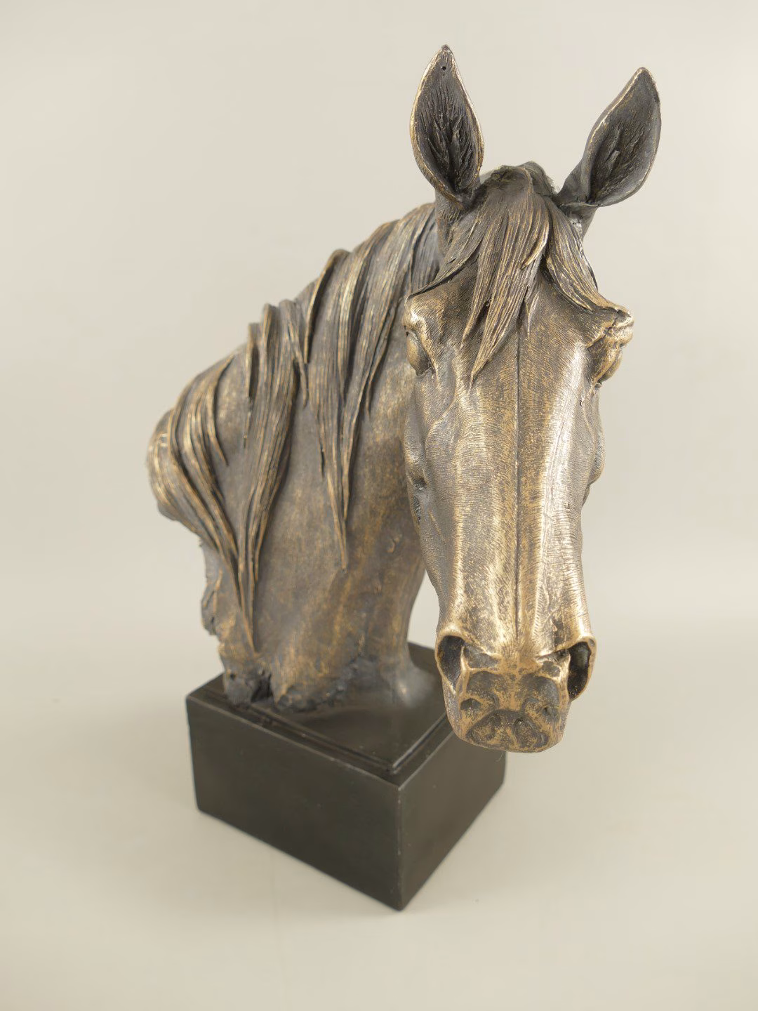 Paardenhoofd. Zwart/bronskleurig 39 1 Paardenhoofd. Zwart/bronskleurig 39