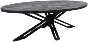 Elipse ovale salontafel zwart