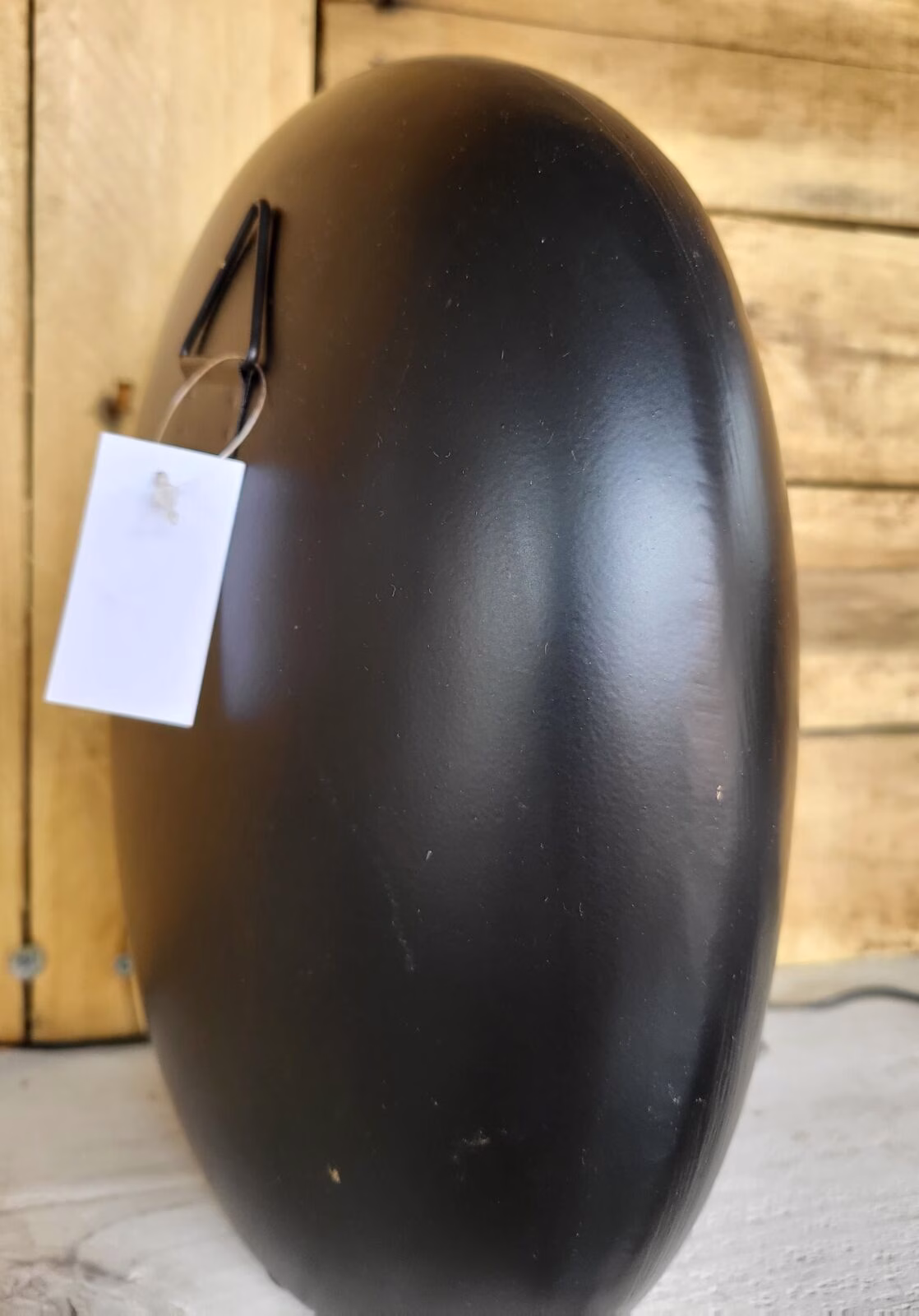 Windlicht Egg goud M 3 Windlicht Eggs zwart/goud