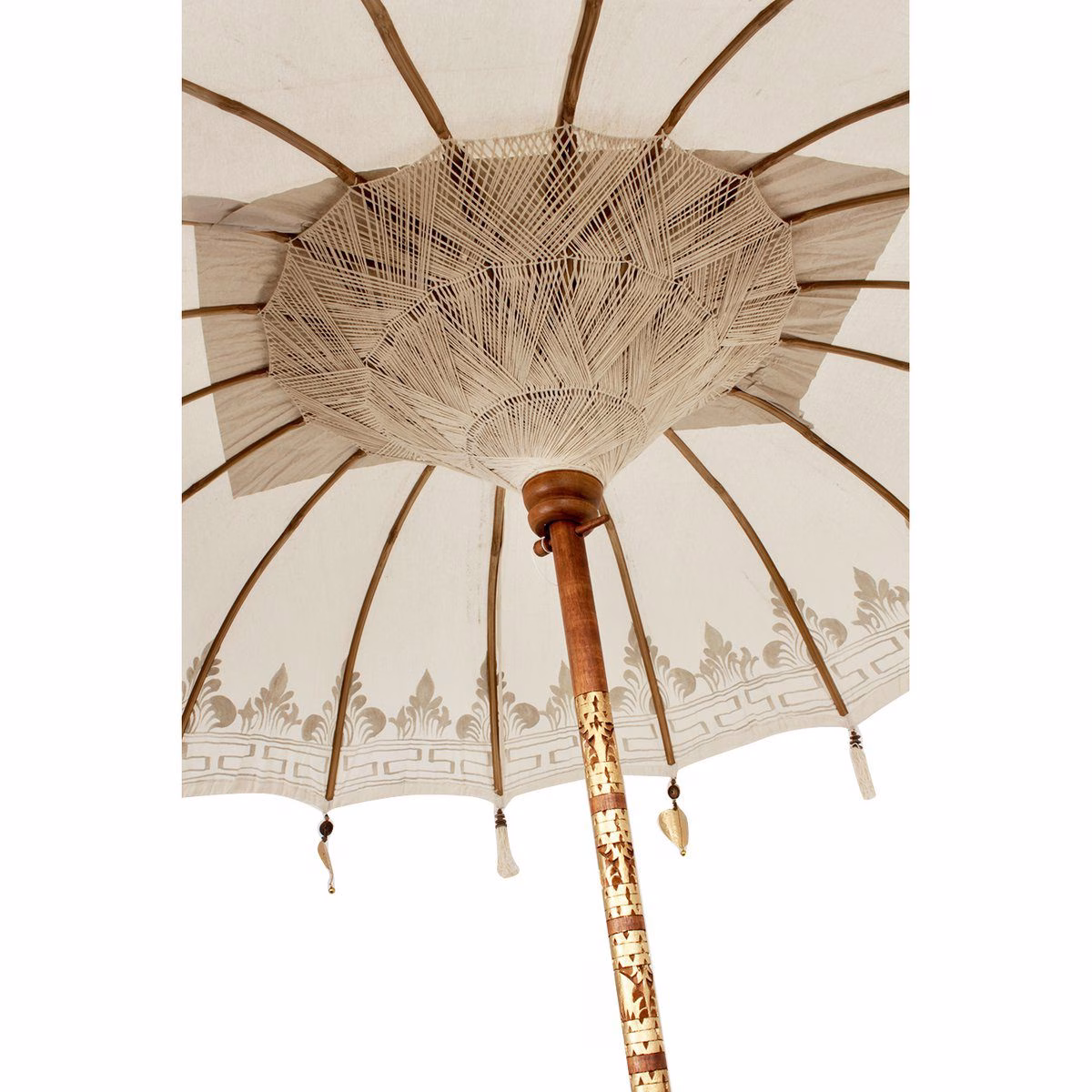 Parasol Bali creme Boho 3 Parasol Bali creme Boho - Afbeelding 3