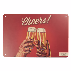 Wandbord reclamebord cheers!