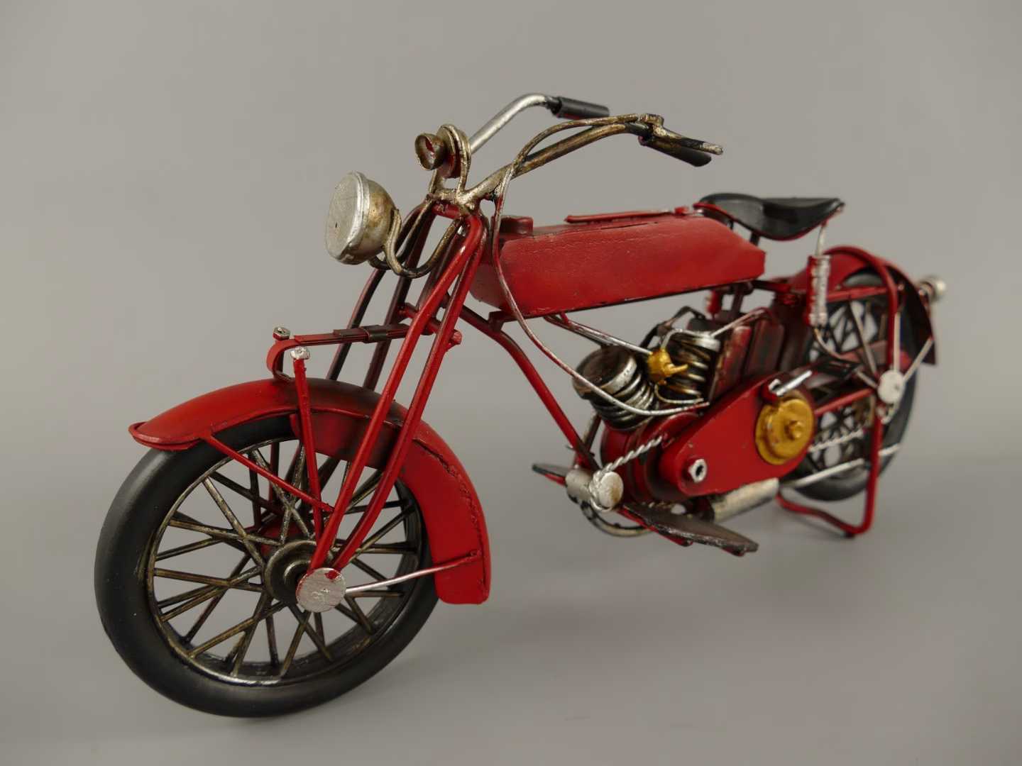 Motor rood antiek look 1 Motor rood antiek look