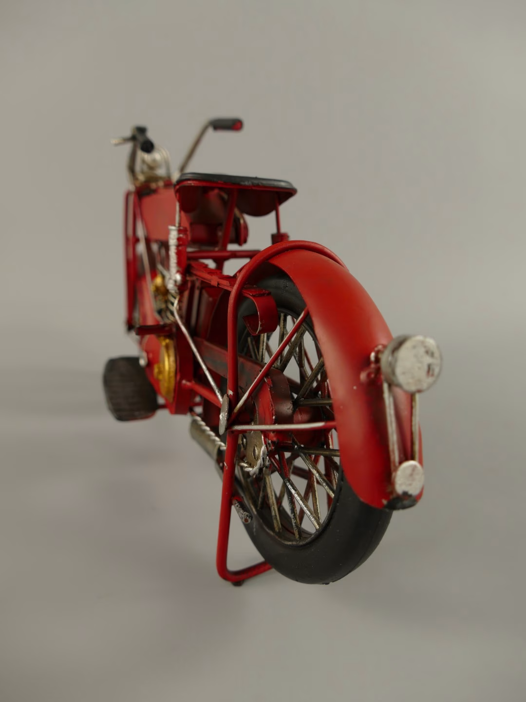 Motor rood antiek look 4 Motor rood antiek look - Afbeelding 4