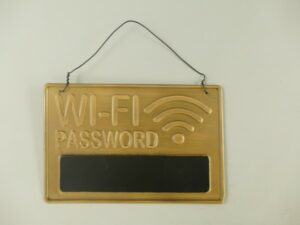 Wandbord wifi-wachtwoord