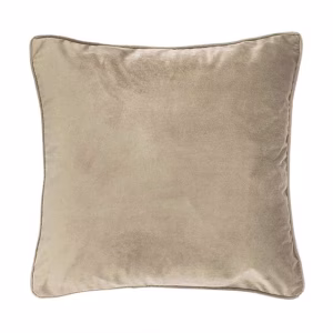 Kussen Microvelvet Taupe licht