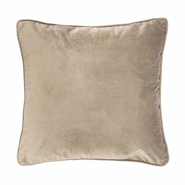 Kussen Microvelvet Taupe licht 1 Kussen Microvelvet Taupe licht