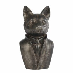 Sculptuur "Fox" antiek grijs