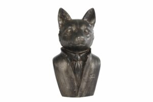 Sculptuur "Fox" antiek grijs