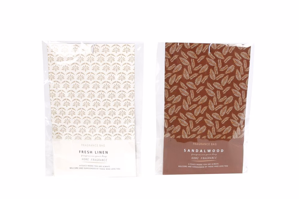 Ontdek de Geurzakjes: Scent Sandalwood & Fresh Linnen voor een Frisse, Krachtige Sfeer! 1 Geurzakje sandalwood en Linnen