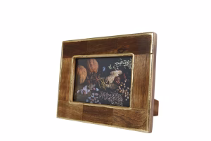 Fotolijst Jim naturel/goud hout