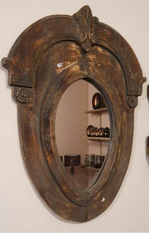 Ossenoog spiegel hout