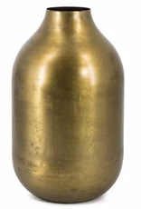 Metalen vaas antiek goud 3 Metalen vaas antiek goud