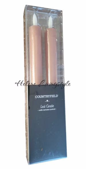 LED-kaarsen Countryfield roze