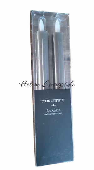 LED-kaarsen Countryfield grijs