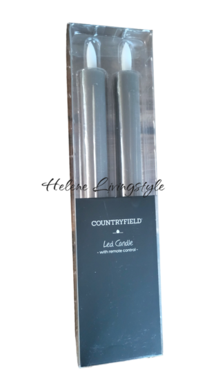 LED-kaarsen Countryfield grijs