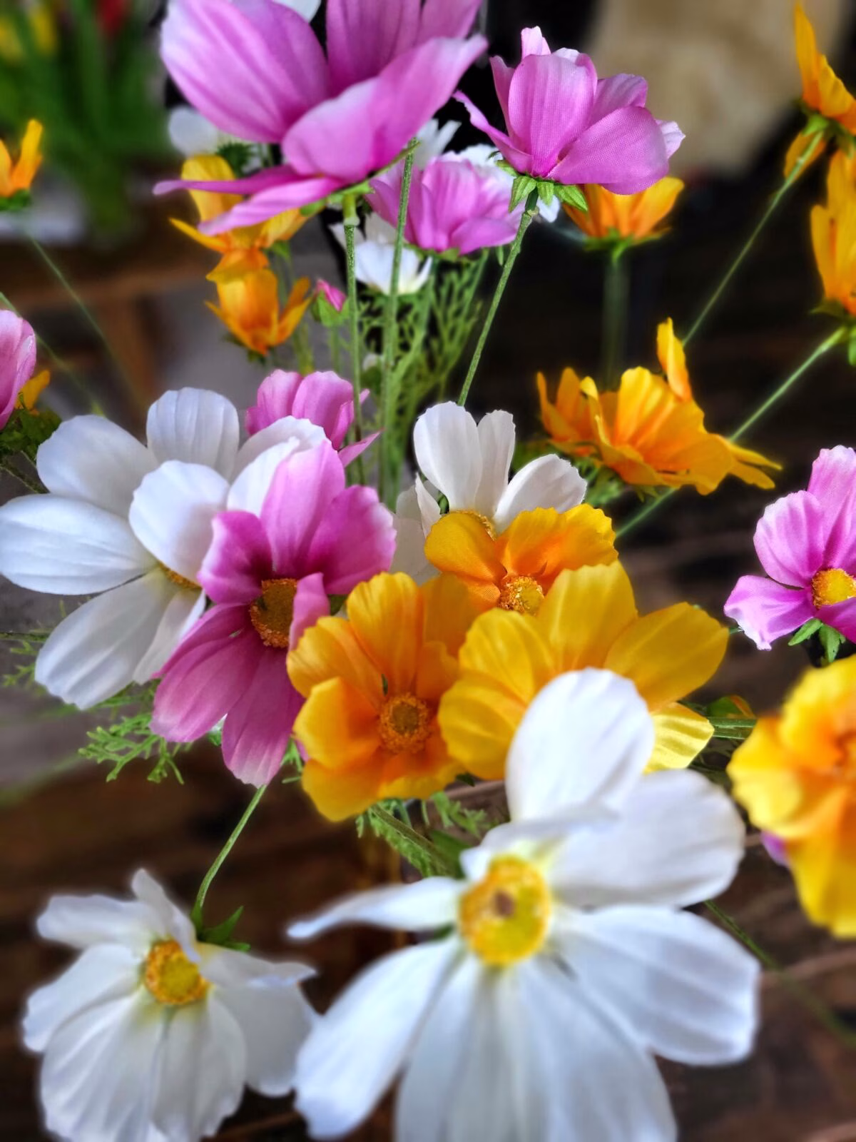 Kunstbloem "Cosmos Orion creme 2 Kunstbloem "Cosmos Orion creme