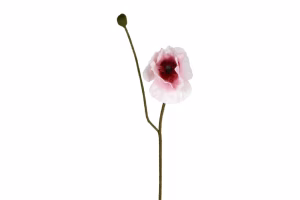 Kunst bloem "Papaver "roze
