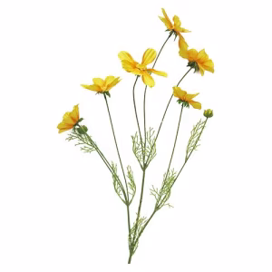 Kunstbloem "Cosmos Orion geel