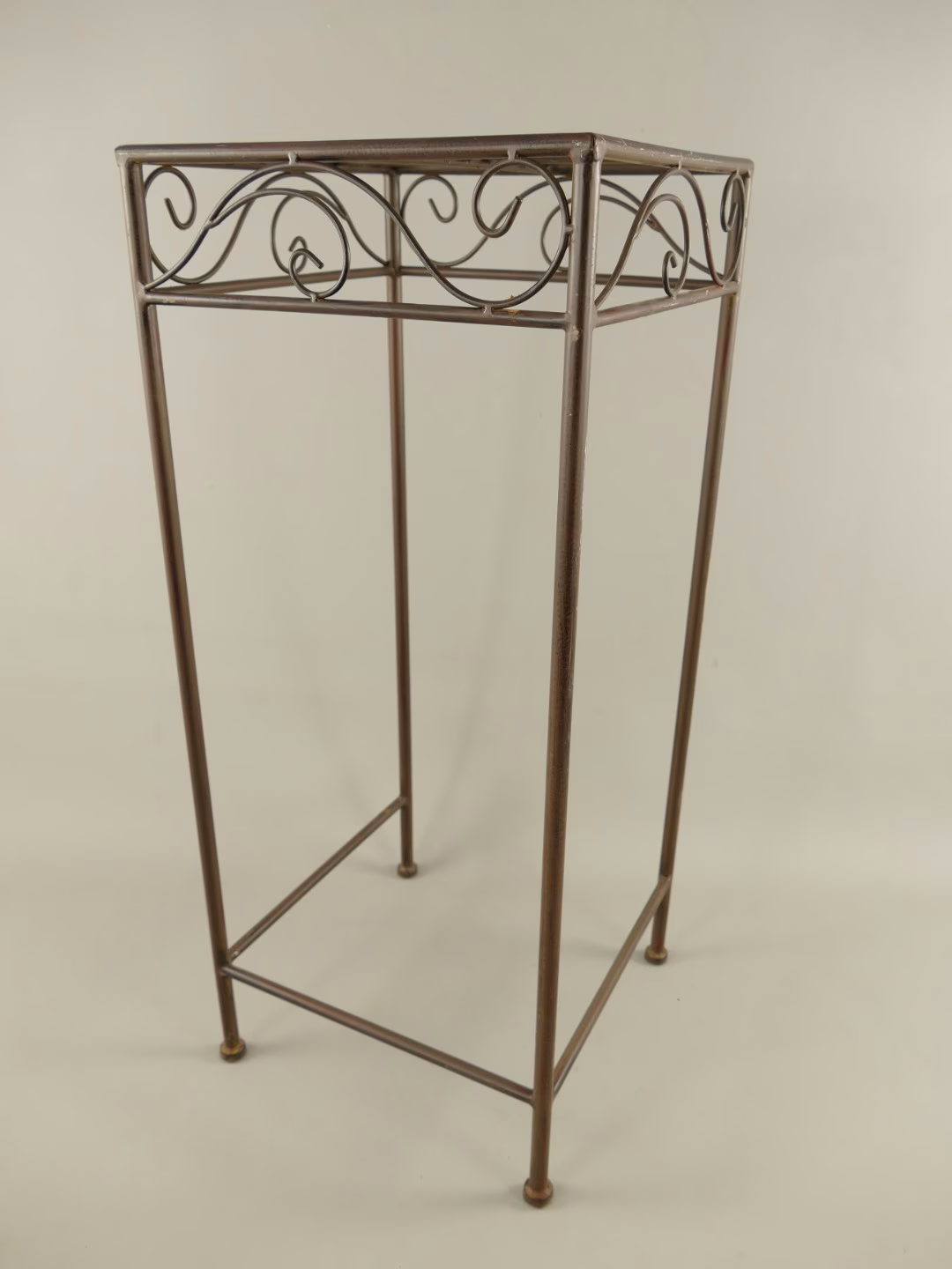 Bijzettafel plantentafel set bruin 2 Bijzettafel plantentafel set bruin