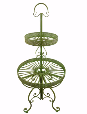 Grote klassieke etagère groen