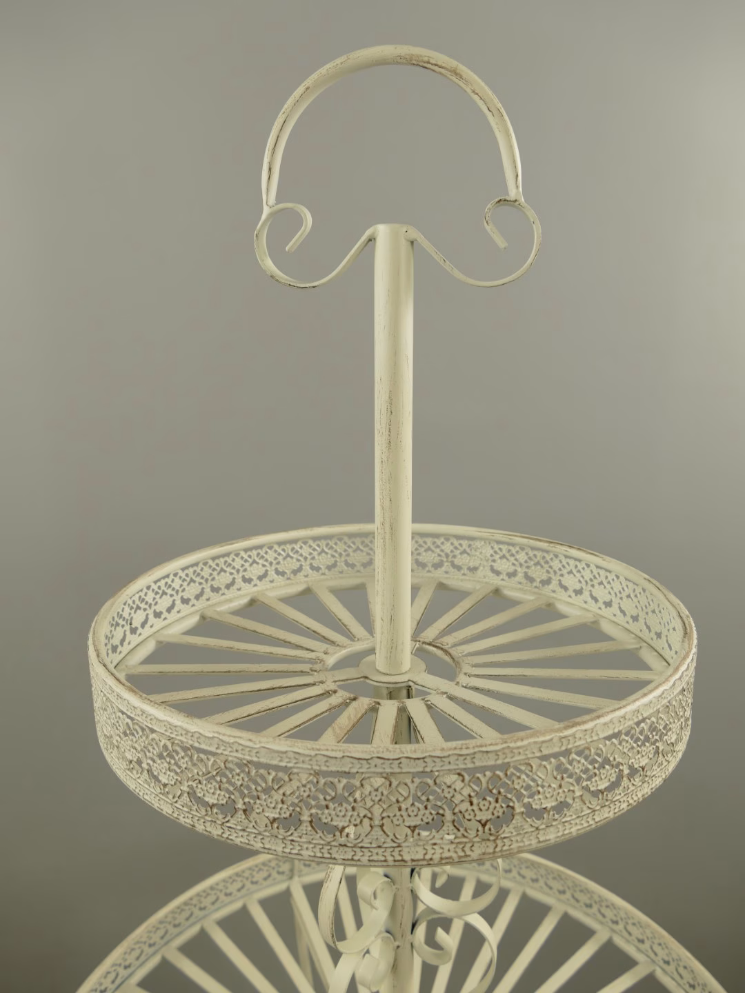 Grote klassieke etagère wit 140x60cm 2 Grote klassieke etagère wit