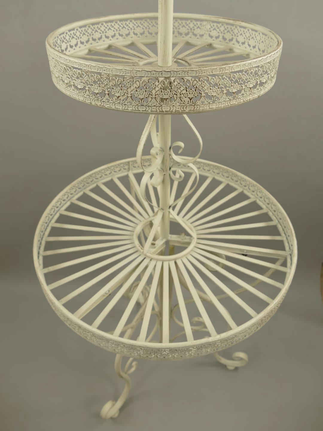 Grote klassieke etagère wit 140x60cm 3 Grote klassieke etagère wit 140x60cm - Afbeelding 3