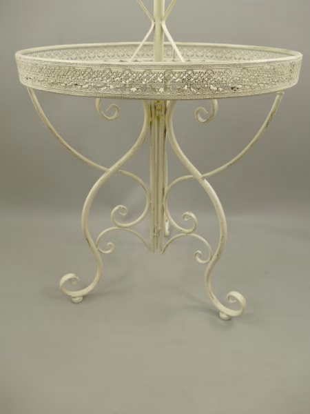 Grote klassieke etagère wit 140x60cm 4 Grote klassieke etagère wit