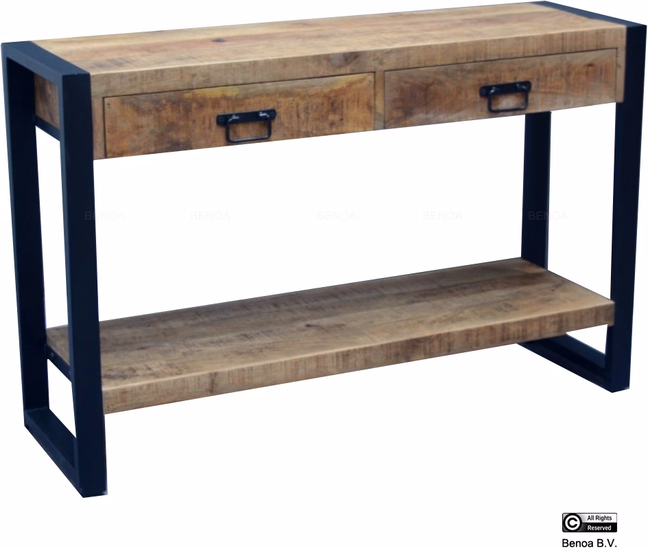Sidetable Britt 120cm 1 Deze uit mango hout vervaardigde Sidetable Britt 120cm
