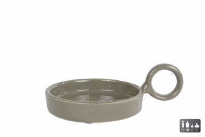 Kaarsenplateau "Romee" groen aluminium