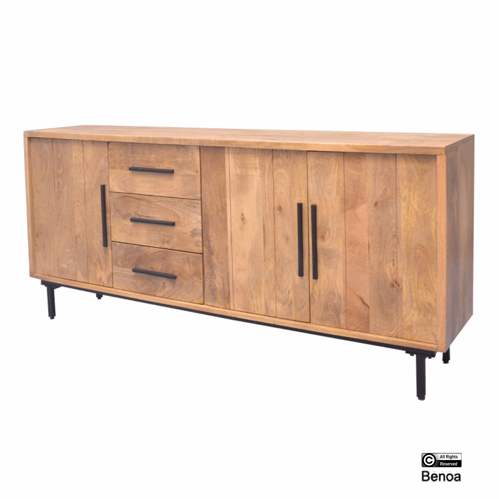 Jayden dressoir met 3 lades en 3 deuren 180 4 Jayden dressoir met 3 lades en 3 deuren 180 - Afbeelding 4