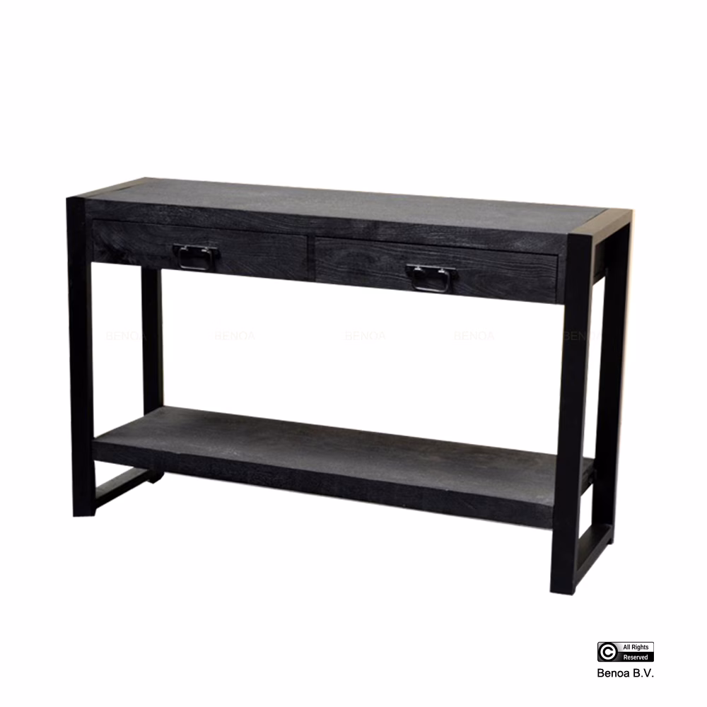 Sidetable Britt zwart 120 3 Sidetable Britt zwart 120 - Afbeelding 3