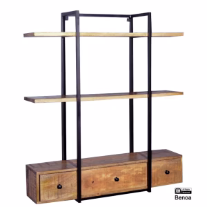Wandrek mangohout 3 lade