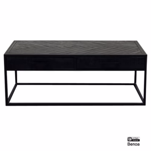 Jax salontafel 2-lades zwart 120