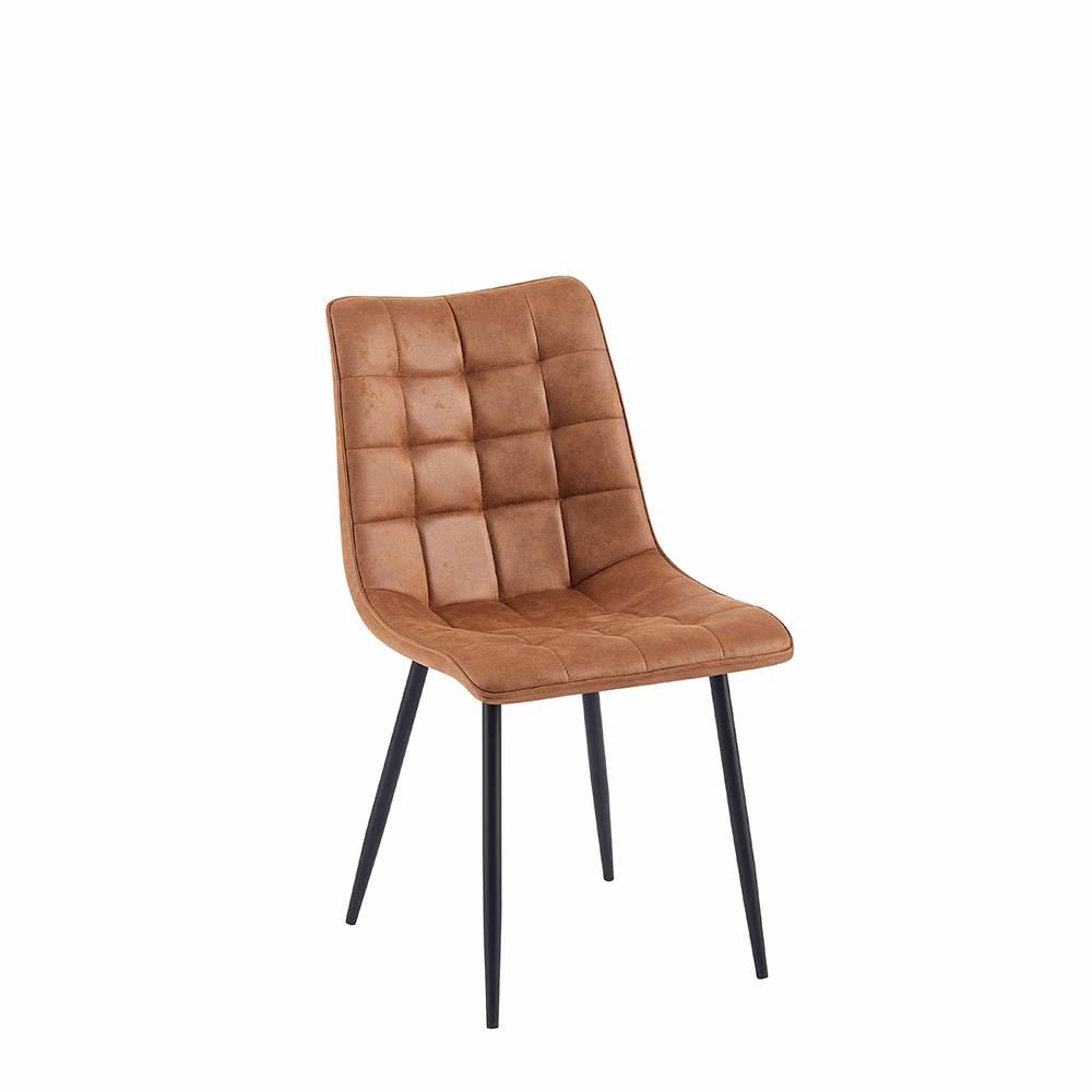Eetkamerstoel Lucille Cognac 2 Eetkamerstoel Lucille Cognac - Afbeelding 2