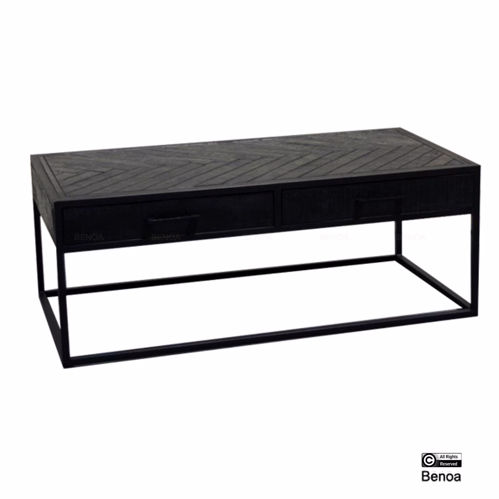 Jax-salontafel 2-lades zwart120 3 Jax-salontafel 2-lades zwart120 - Afbeelding 3