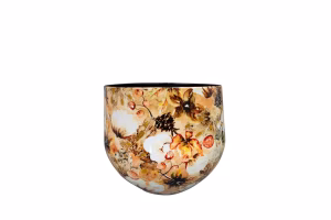 Cotton cream bloempot metaal