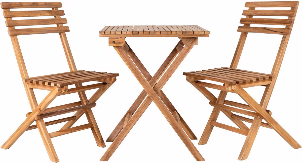 Bistro tuin set tuinset teak hout 1 Bistroset tuinset teak hout