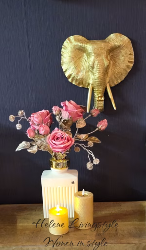 Complete set kunstbloemen rozen