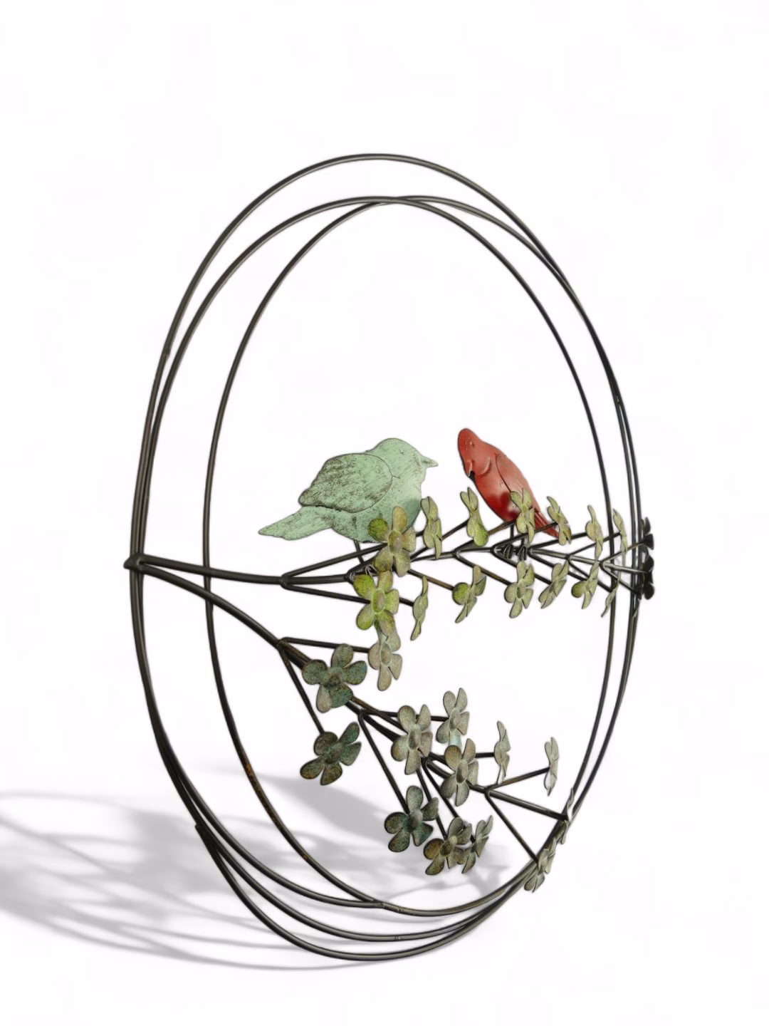 Wandornament vogels met bloemen 2 Wandornament vogels met bloemen