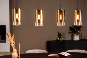Luxe hanglamp 4-lichts goud