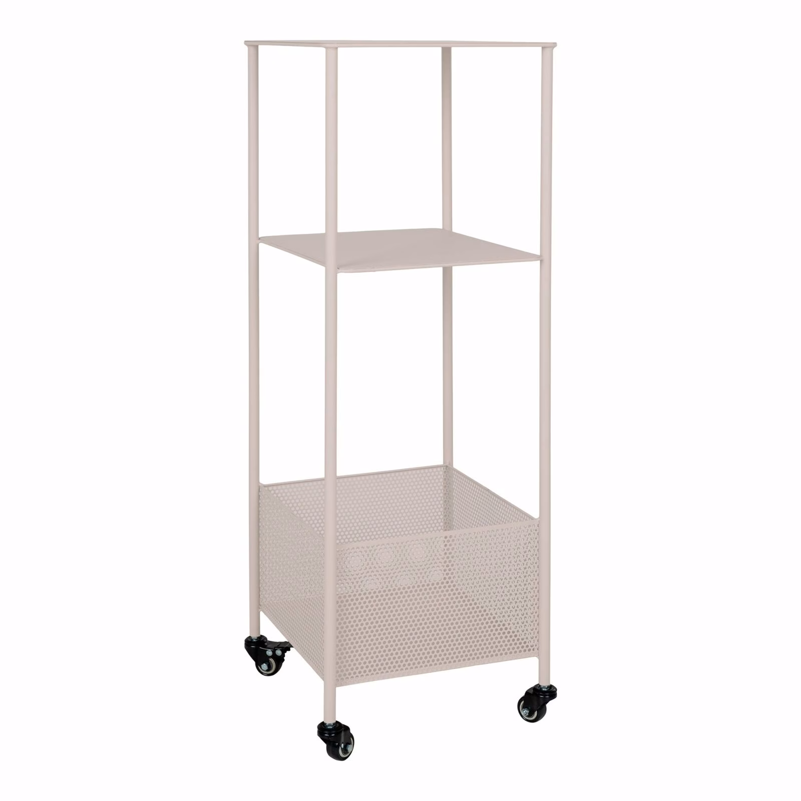 Torres Trolley - Metalen, metaal zand, 3 planken, 35x35x100 cm 1 Torres Trolley - Metalen, metaal zand, 3 planken, 35x35x100 cm