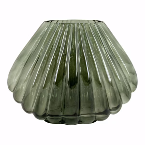 Vaas in mondgeblazen glas, groen