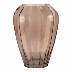 Vaas in glas, bruin,29