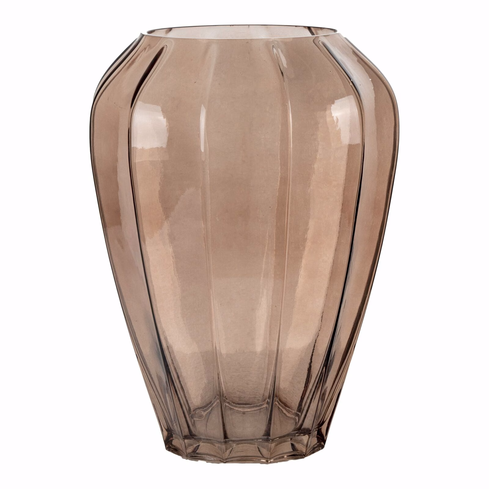 Vaas in glas, bruin,29 1 Vaas in glas, bruin,29